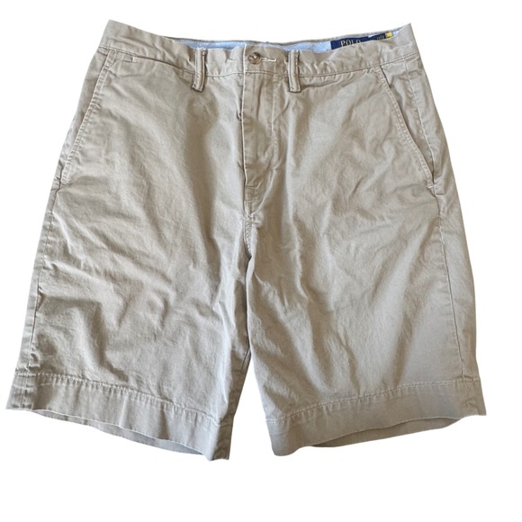 Polo Ralph Lauren Other - Polo Ralph Lauren Men Classic Fit 9" Chino Shorts Tan Khaki Cotton Stretch 32